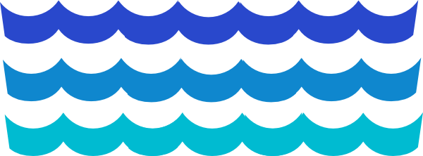 Waves Water Wave Border Clipart - Wave Border Clip Art (600x222)