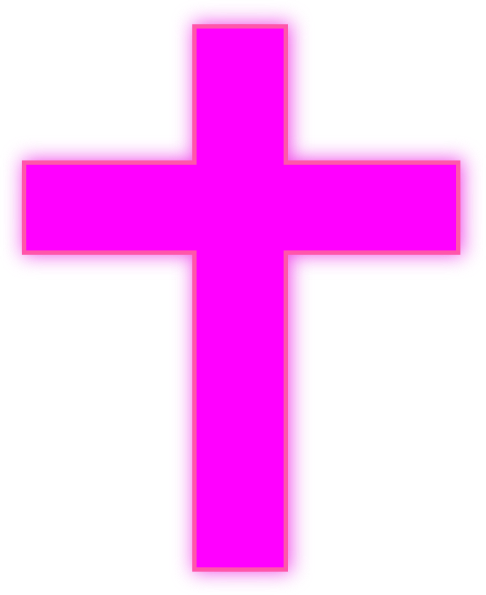 Pink Cross Clip Art - Pink Cross (486x595)
