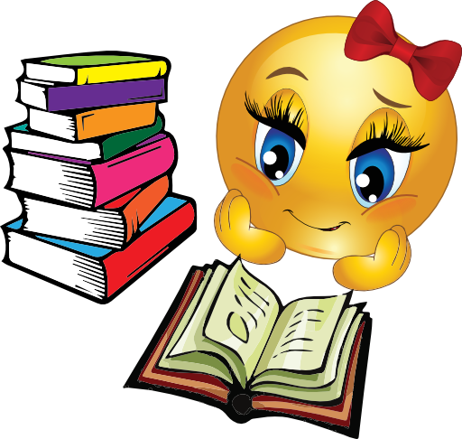Girl Studying Clipart - Open Book Clip Art (512x486)