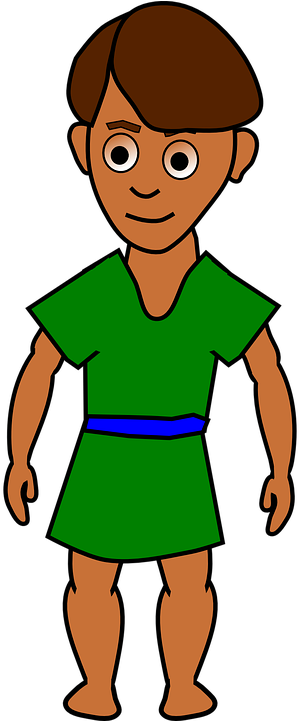 Free Ancient Bible Cliparts, Download Free Clip Art, - Cartoon Boy From Bible (360x720)