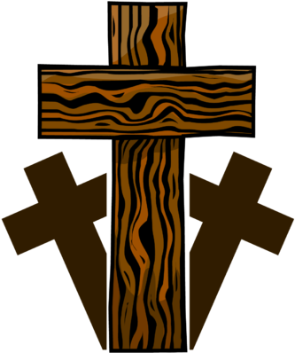 Image Three Wooden Crosses Cross Image - Wood Cross Clipart (340x400)