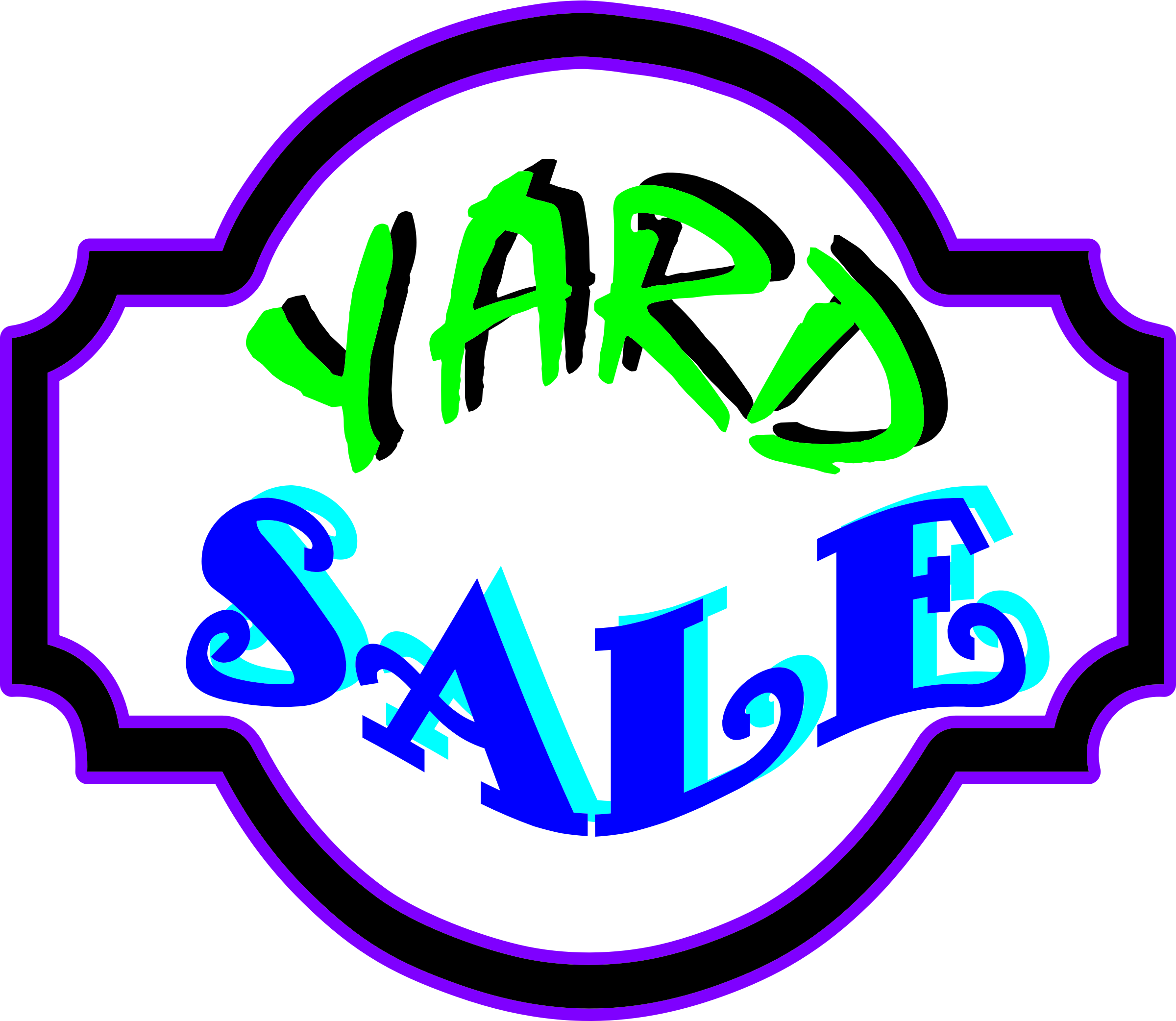 Clipart - Yard Sale - Yard Sale Sign Clip Art - (2400x2083) Png Clipart...