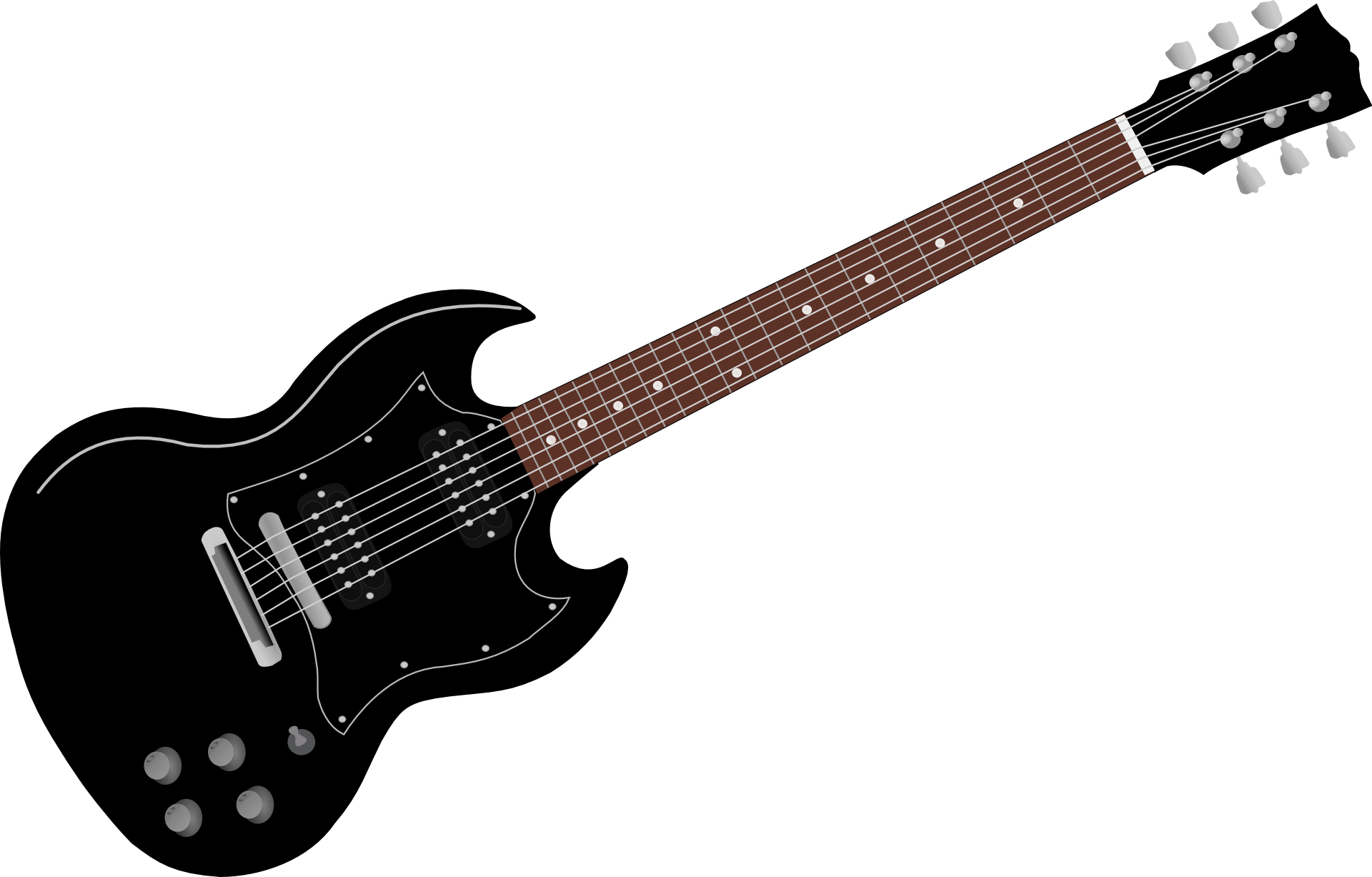 Bass Guitar Clipart Guitar Clip Art At Clker Vector - Esp Ltd Ec 330 (1920x1227)