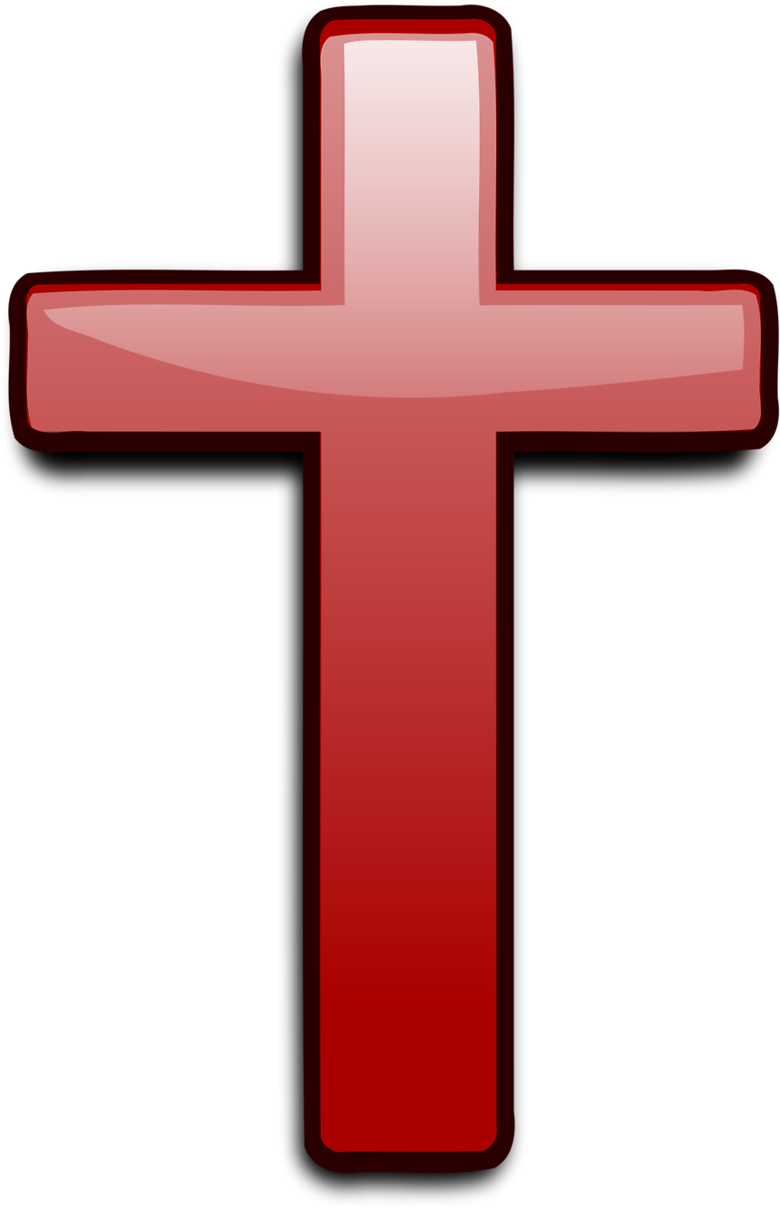 Free Religious Cross Clip Art Free Clipart Downloads - Red Clip Art Cross (958x1384)