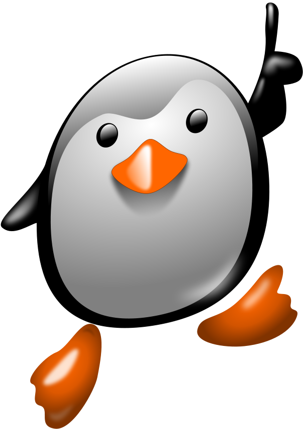 Number Zero Clipart, Vector Clip Art Online, Royalty - Penguin Number One (638x900)