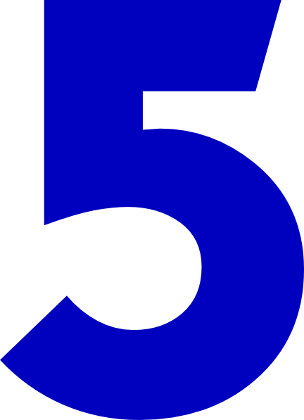 5 Clipart Five Clip Art At Clker Vector Clip Art Online - 5 Clipart (432x597)