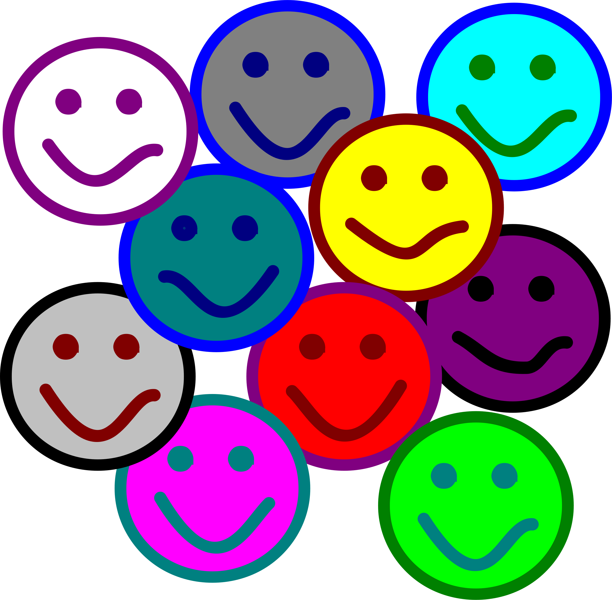 Group Of Happy People Clip Art - Friendliness Clipart (2386x2339)