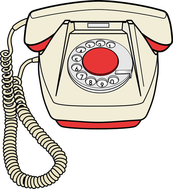 Telephone Free To Use Clip Art - Old Fashioned Telephone Clipart (600x652)