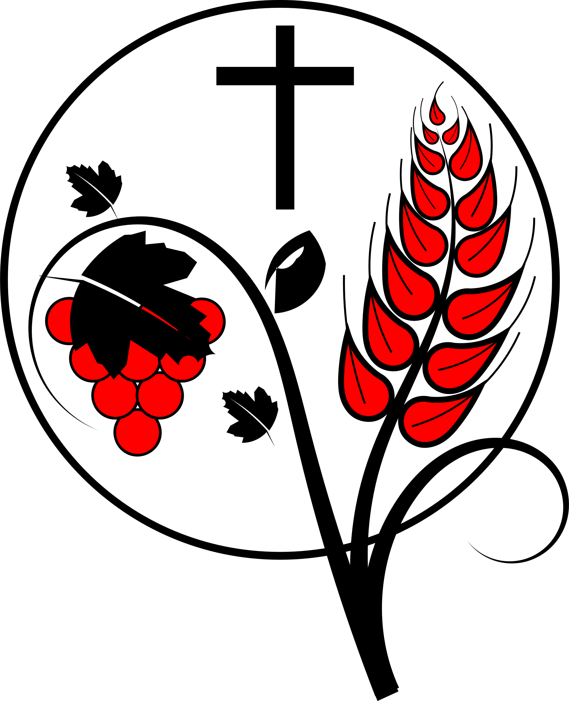 Big Image - Catholic First Communion Cross Clip Art (1948x2400)