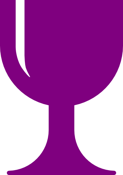 Purple Chalice Clip Art - Communion Chalice Clip Art (420x599)