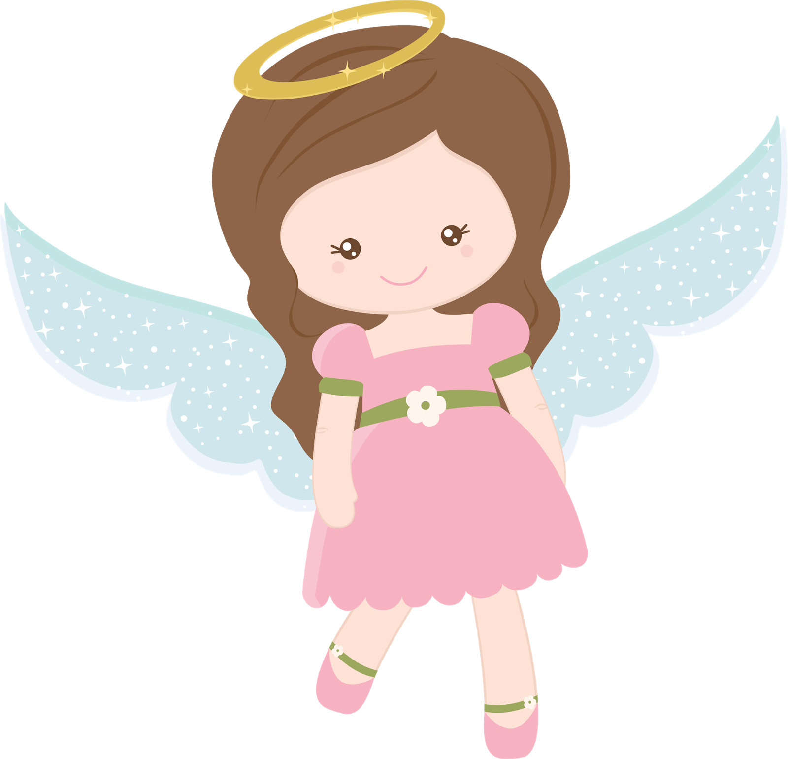 Bird And Angels Clipart - Angel Clipart Png (1600x1541)