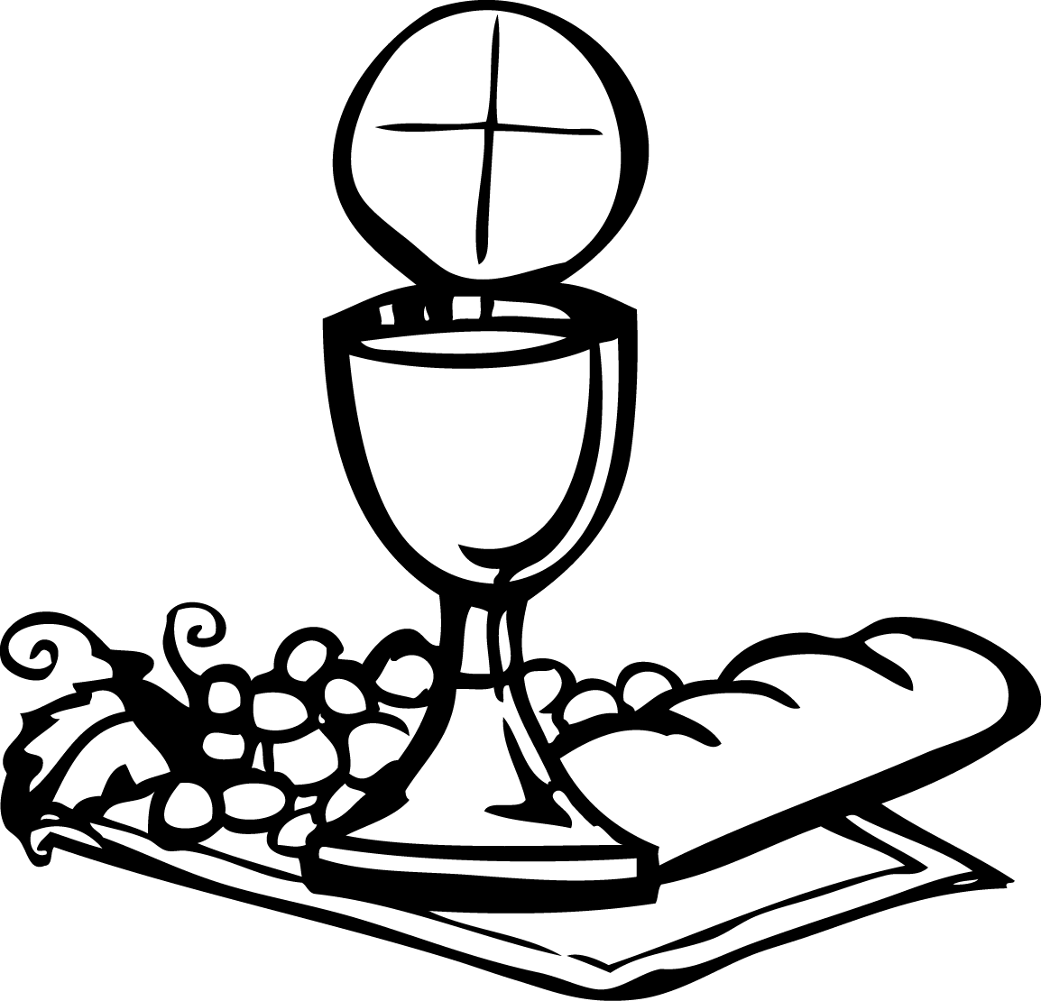 Communion Clip Art Girl - Eucharist (1154x1110)