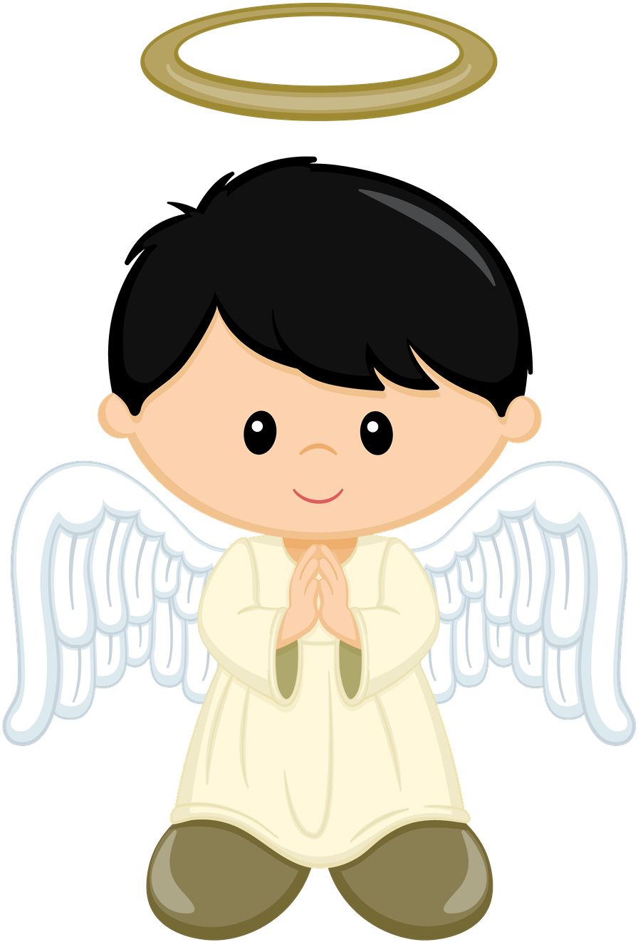 Clip Art, Printable, Baptism Centerpieces, Baptism - Boy Angel Clipart (900x1332)
