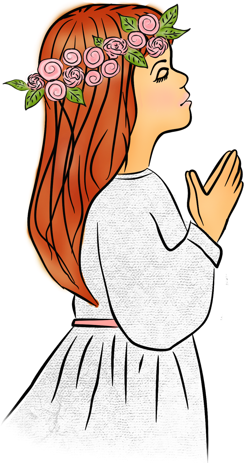 First Holy Communion - Pierwsza Komunia Święta Dziewczynka (846x1600)
