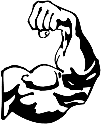 Yes, Jesus Had Biceps - Biceps Clipart (350x432)