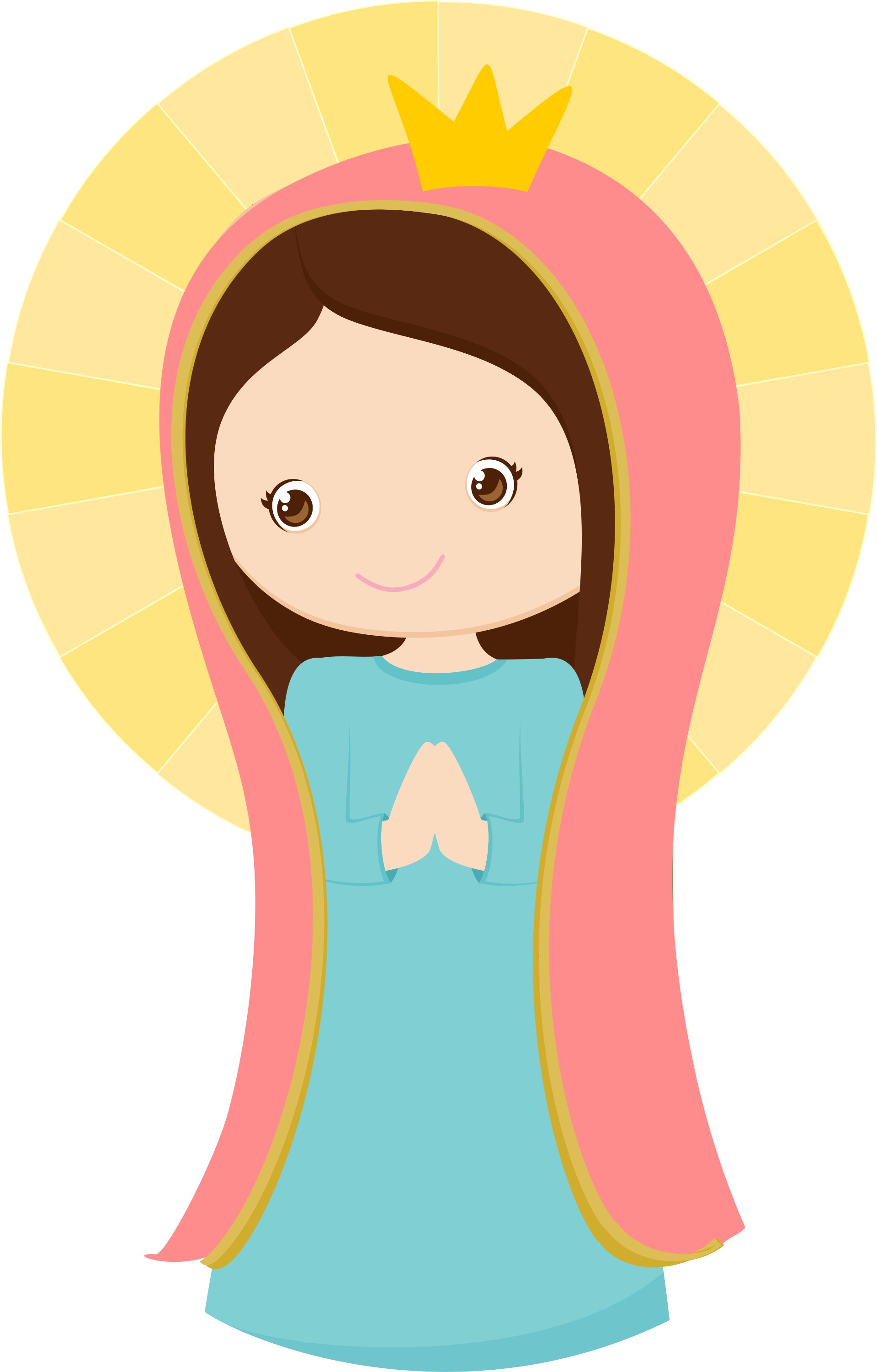 Virgen De Guadalupe - Virgencita Primera Comunion Png (1919x3002)