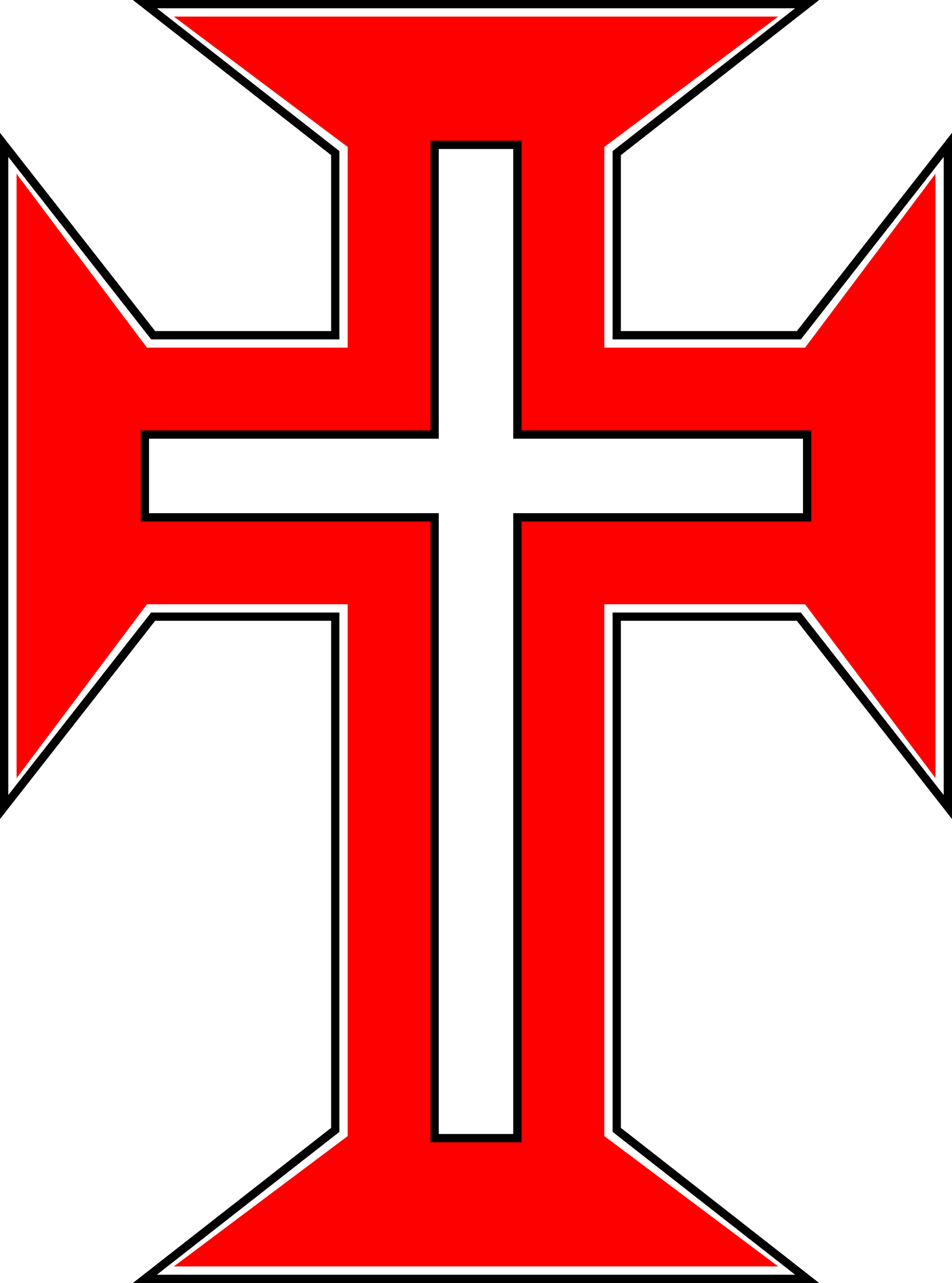 Red Cross Clipart Jesus - Cross (1781x2400)