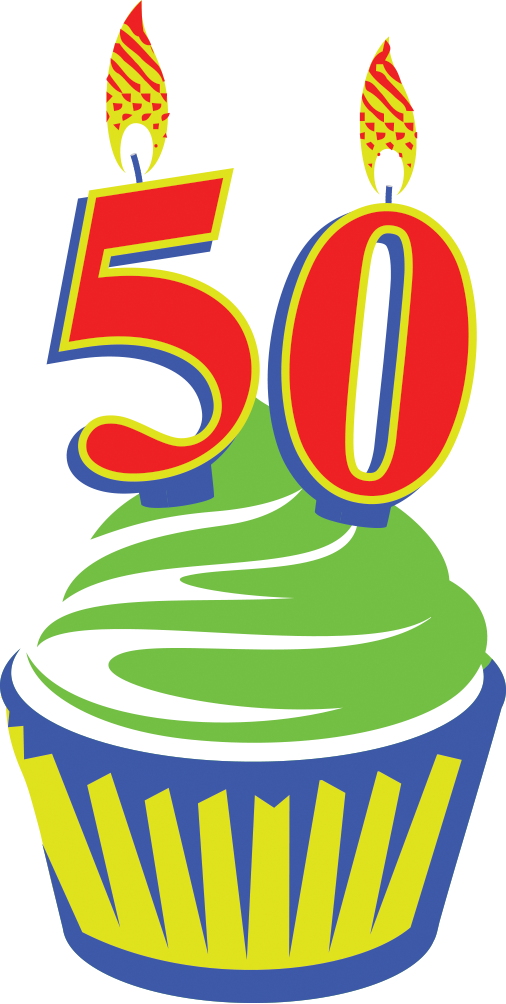 Happy 50th Birthday Png Photo - Birthday Wishes 50th Messages (506x1004)