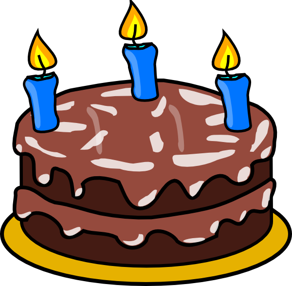 10th - Birthday - Party - Clip - Art - Birthday Cake Clip Art (600x586)