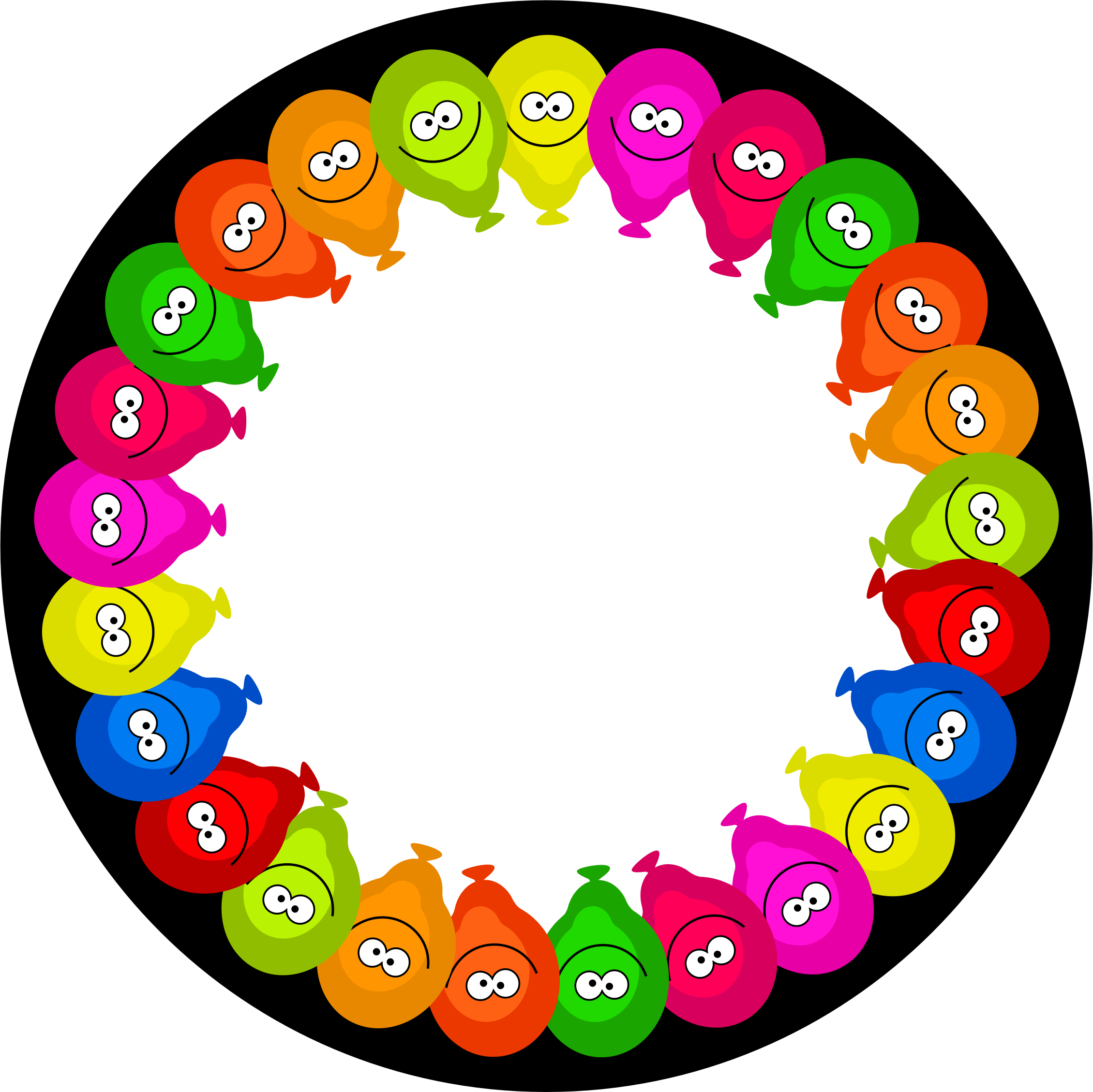 Balloon Clipart Page Border - Cartoon Borders Clip Art (2259x2258)
