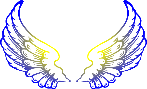 Angel Wings Clipart - Angel Wings With Halo (600x363)