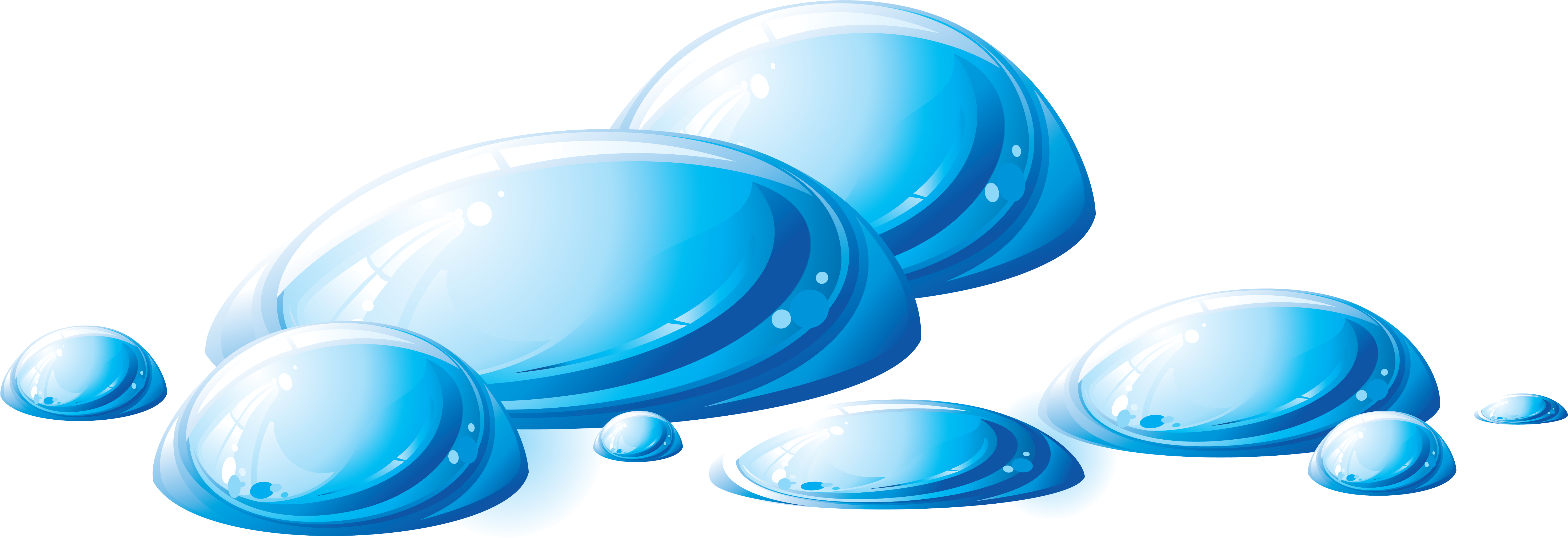 Water Png - Spilled Water Clipart Png (5886x2112)