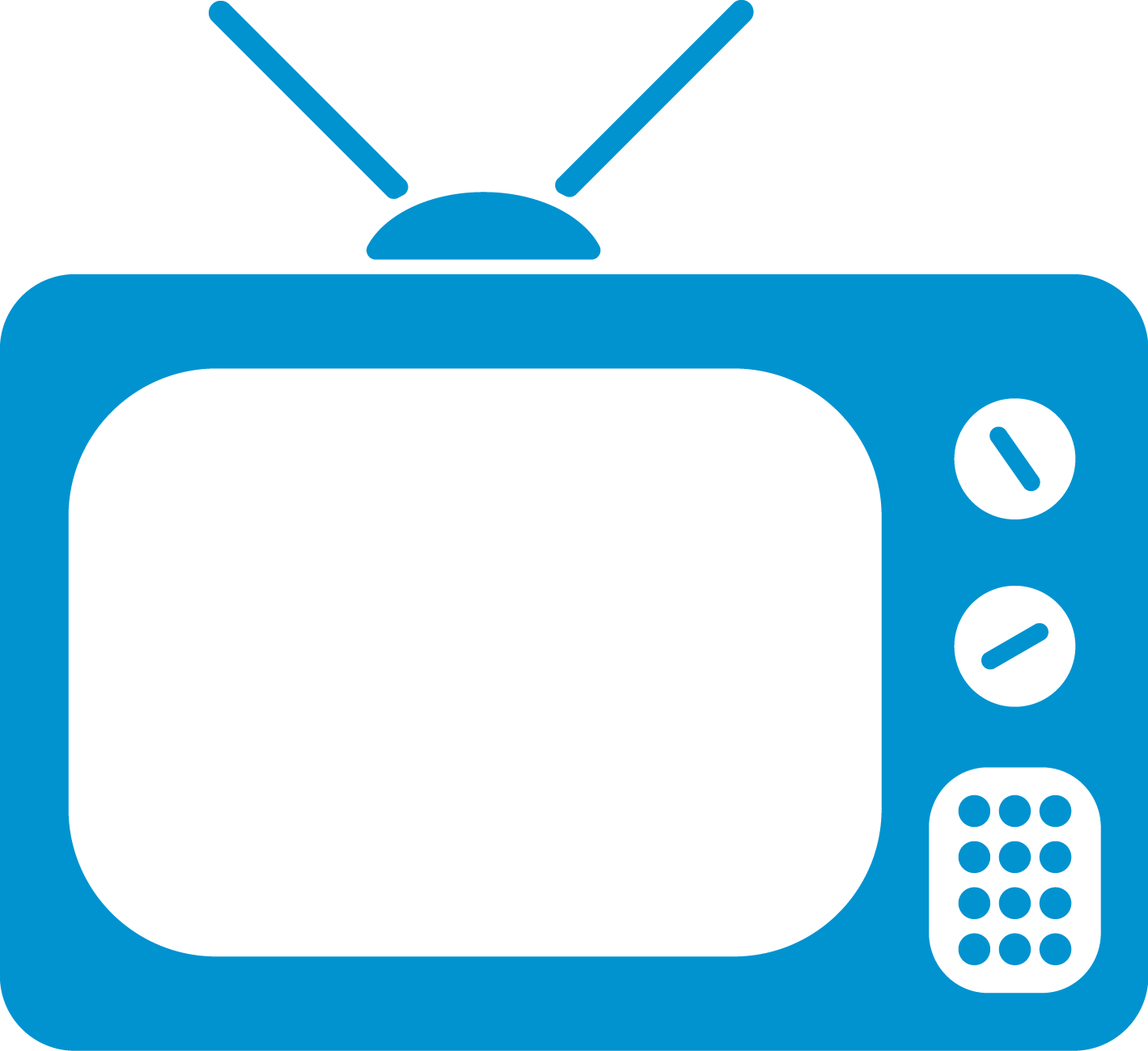 Satellite Tv - Simbolo Tv (1419x1299)