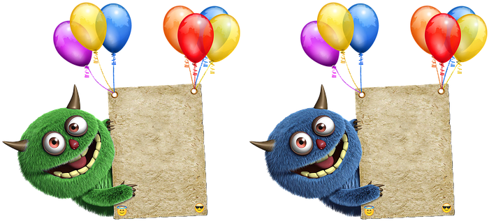 Birthday Card, Balloons, Color, Birthday - Birthday (709x340)