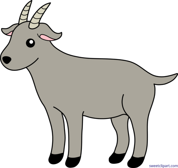 Free Clip Art Images - Clip Art Of Goat (600x566)