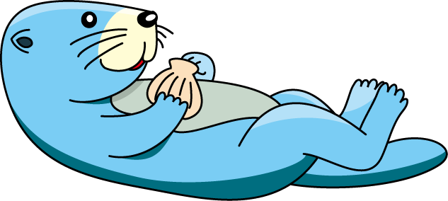 Otter Clipart Free Free Clipart Images - Sea Otter Clipart (633x284)