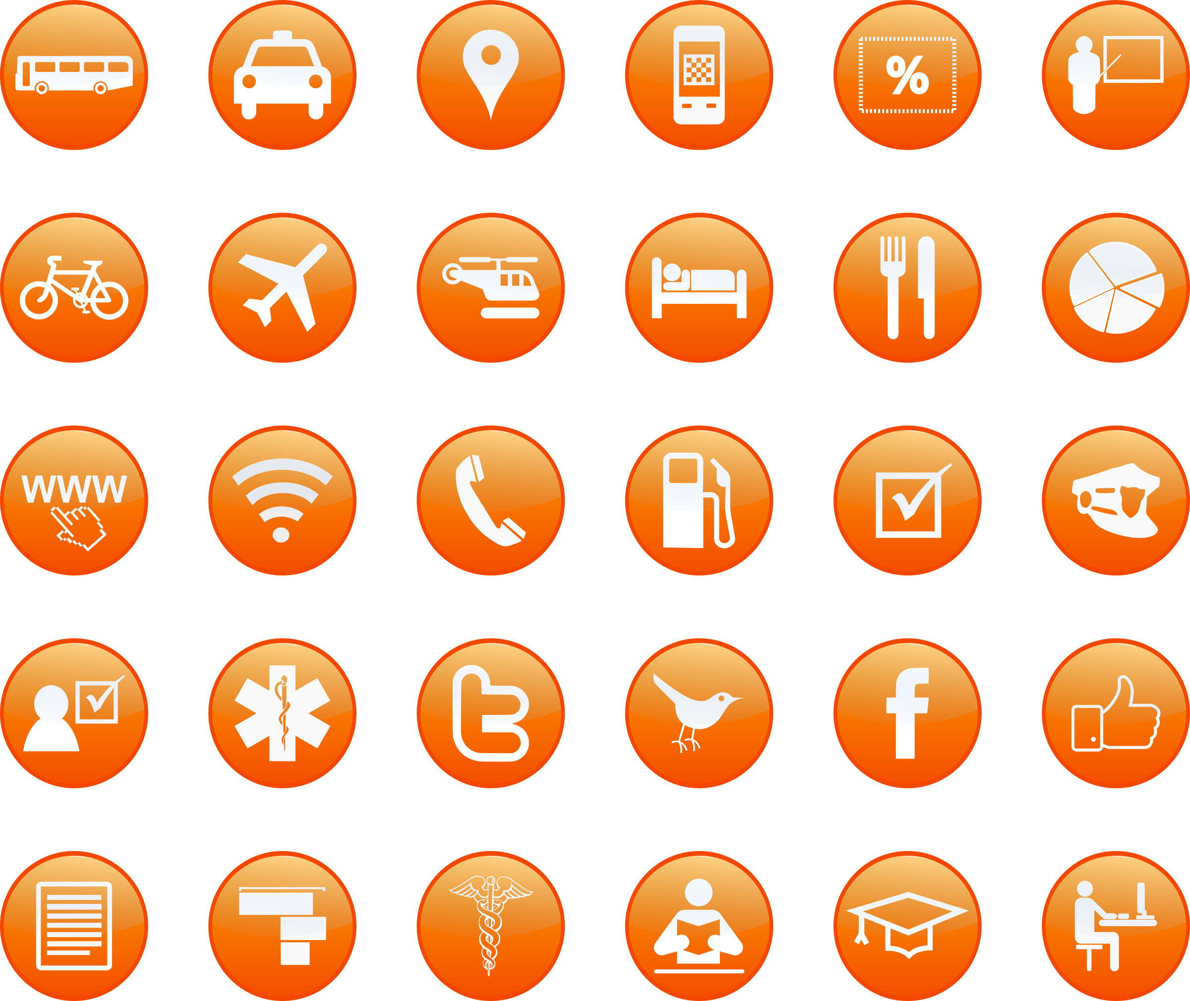 Tourism And Services Buttons - Free Tourism Icons (2400x2019)