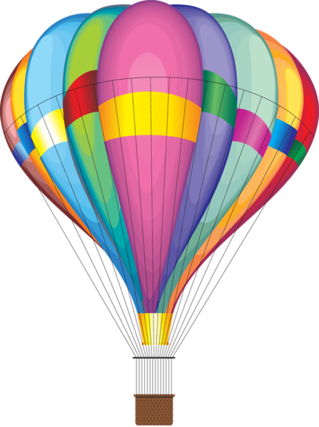 Hot Air Balloons Clipart Images - Air Transportation Clipart (640x855)