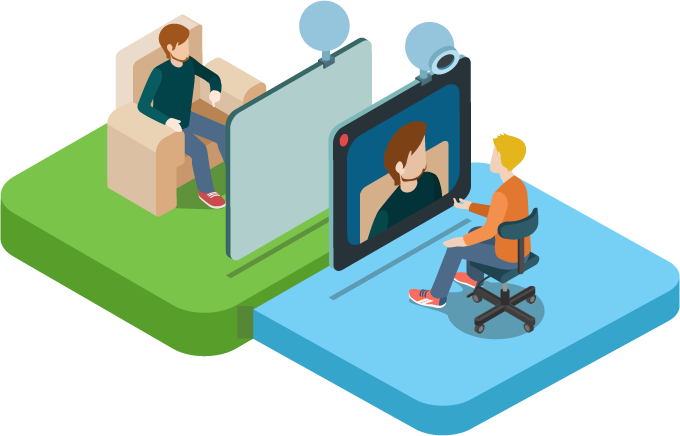 Live Chat Clipart Available - Live Video And Voice Chat (680x436)