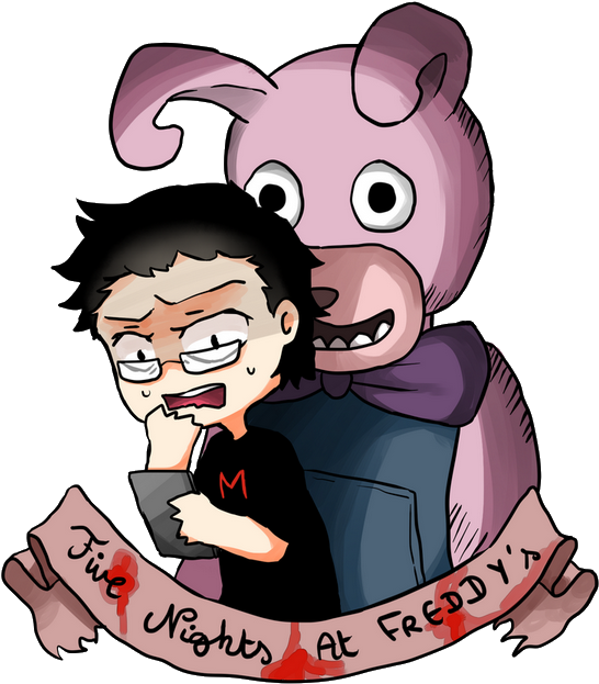 Five Nights At Freddy's 2 Pink Cartoon Mammal Vertebrate - Markiplier Fan Art Five Nights At Freddy's (600x686)