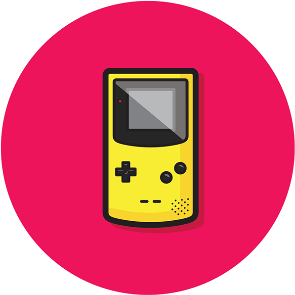 Game Boy Color By Tom Loots - Cartoon (600x626)