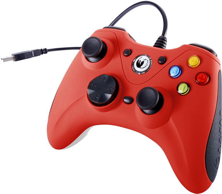 With The Integrated D/x Button, You Can Switch Effortlessly - Nacon Pc Gaming Controller Gc-100xf Rot Gamepad (800x800)