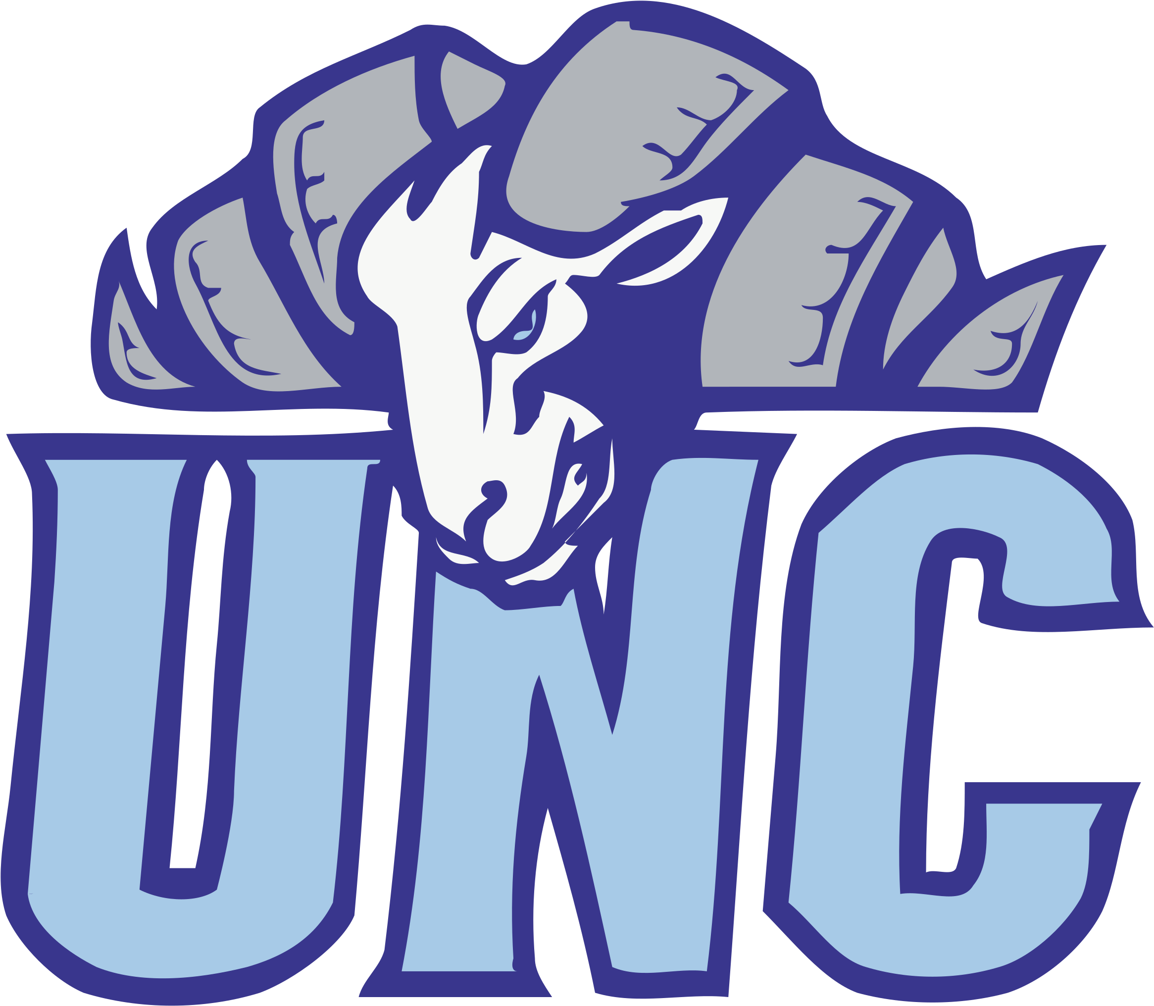 Unc Tar Heels Logo Black And White - University Of North Carolina Logos (2400x2400)