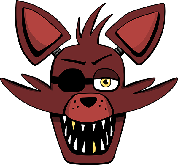 Foxy Head By Kaizerin - Five Nights At Freddy's Foxy Face (600x555)