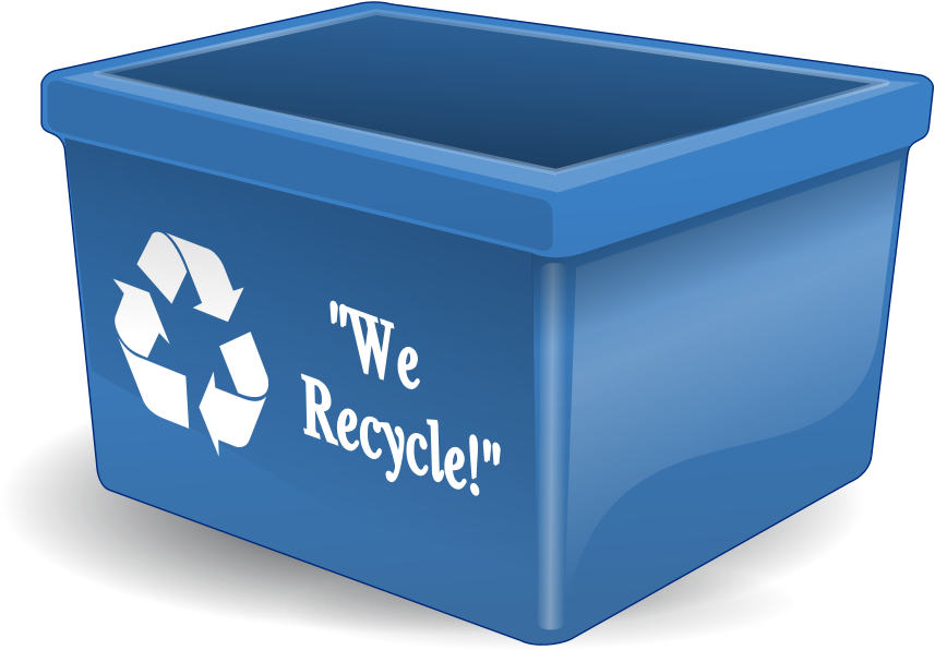 Recycling Bin Clipart, Vector Clip Art Online, Royalty - Recycle Box Png (900x653)