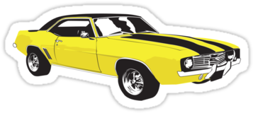 1969 Camaro Sticker - Pontiac Gto (375x360)