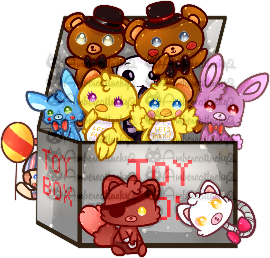 Five Nights At Freddy's 2 By Ambercatlucky2 - Five Nights At Freddy's Cute (913x874)
