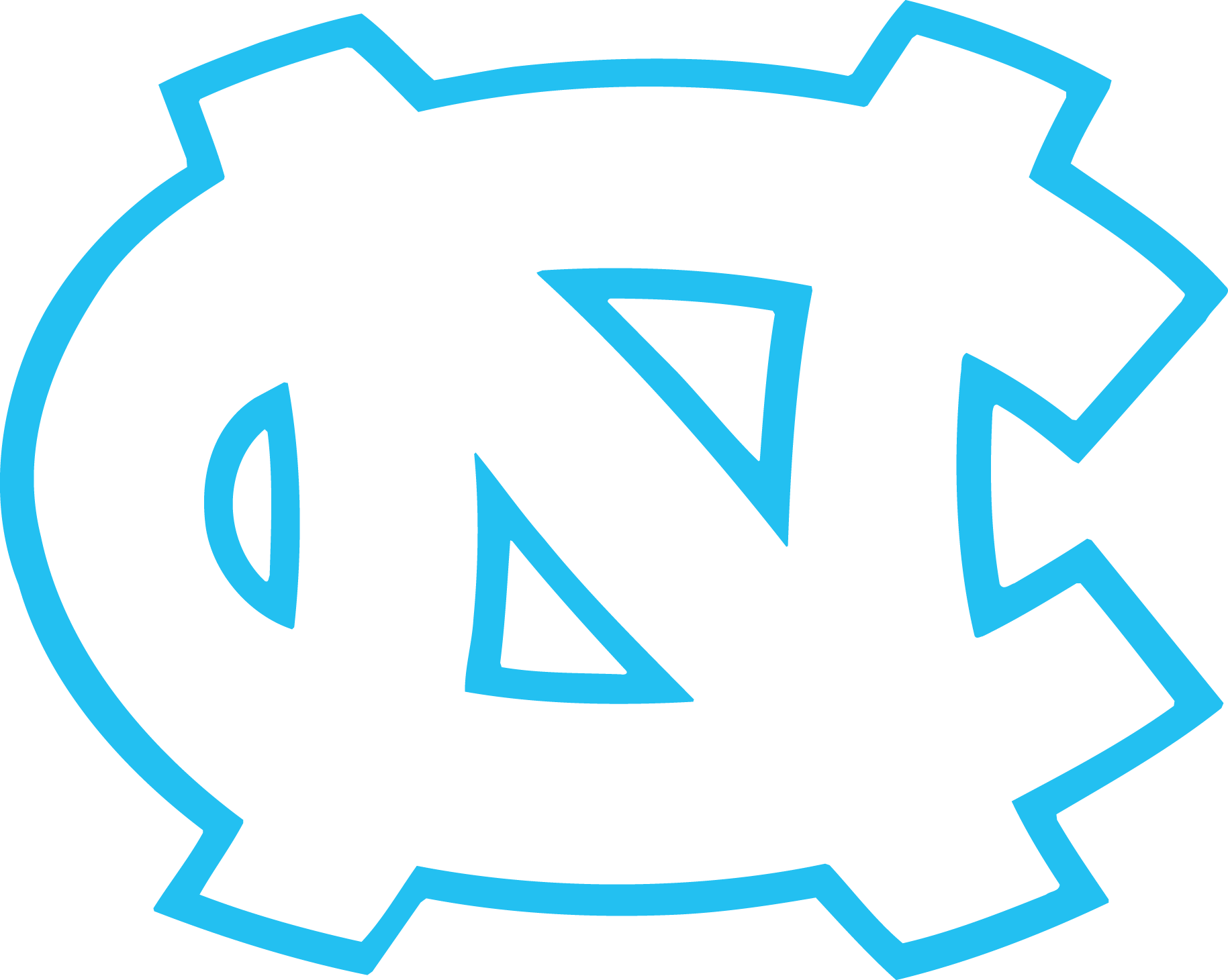 University Of North Carolina - Unc Chapel Hill Mascot (1829x1460)