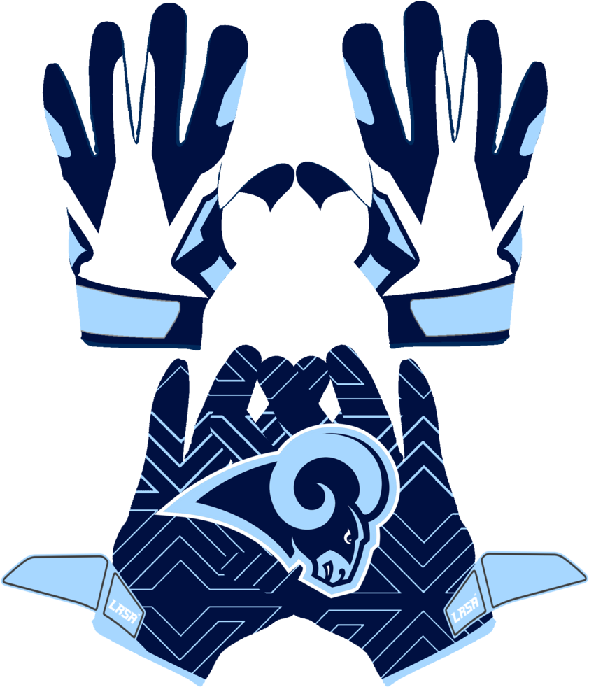 Tennessee Tar Heels Gloves - Los Angeles Rams 15oz Super Fan Inner Color Mug (857x1000)