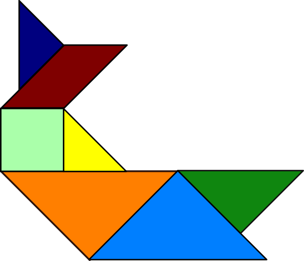 Origami Puzzle Clip Art - Clipart Origami (600x515)