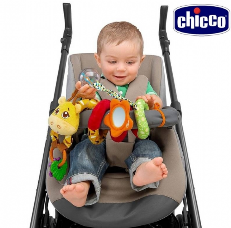 Chicco Jungle Stroller Puset Oyuncağı - Chicco Mrs Giraffe Stroller Rope Toy (800x1055)