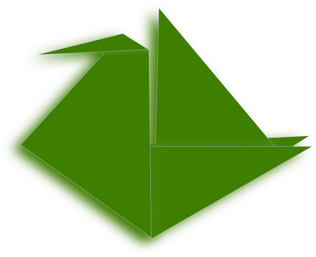 Origami Crane Folding Craft Png Image - Origami Transparent Background (1280x1040)