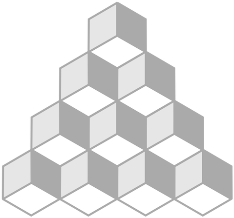 Necker Cube Illusion Clip Art - Cube Illusion (500x468)