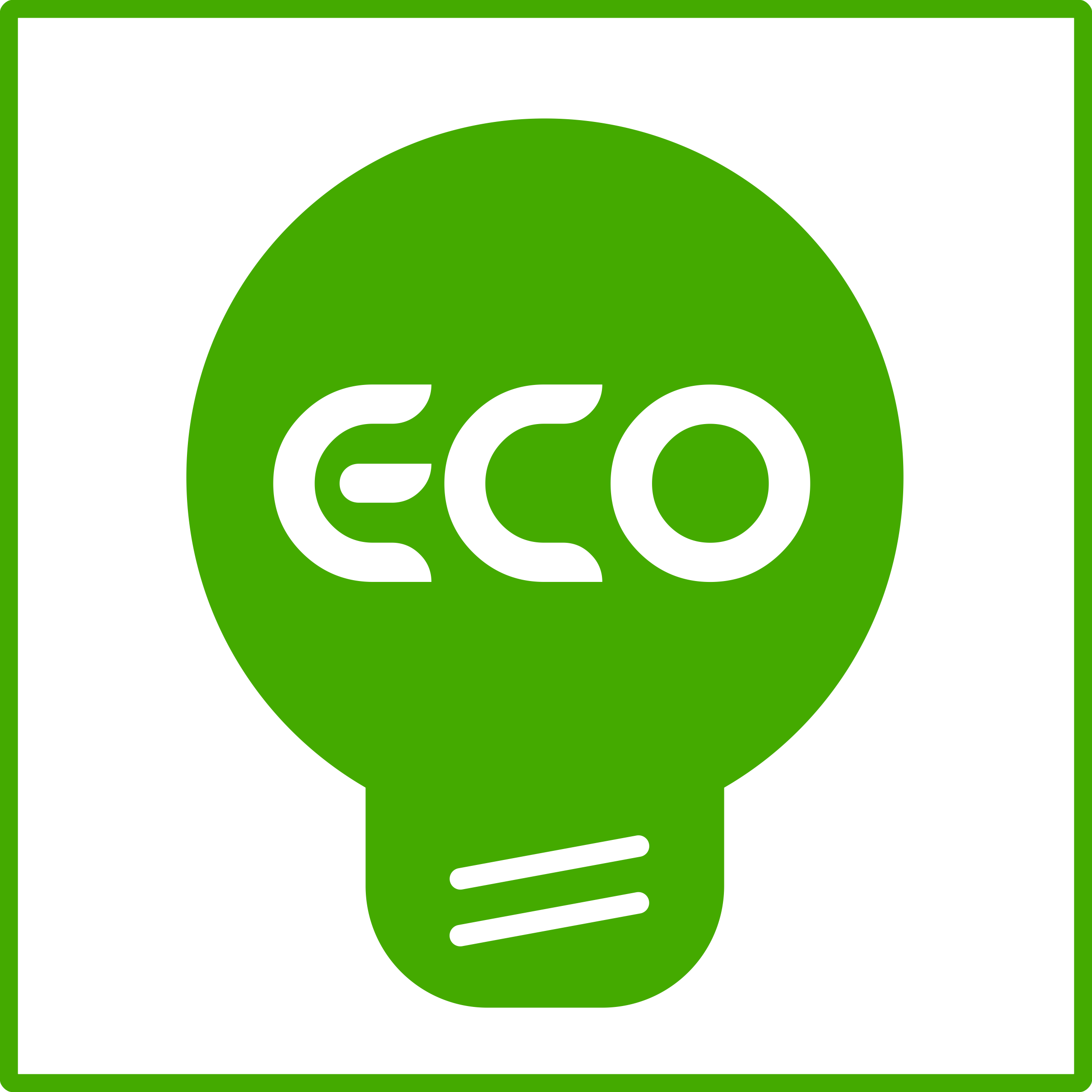 Green Light Bulb Png Download - Eco Icon Png (2400x2400)