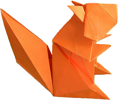 Origami Squirrel - Origami Squirrel (488x400)