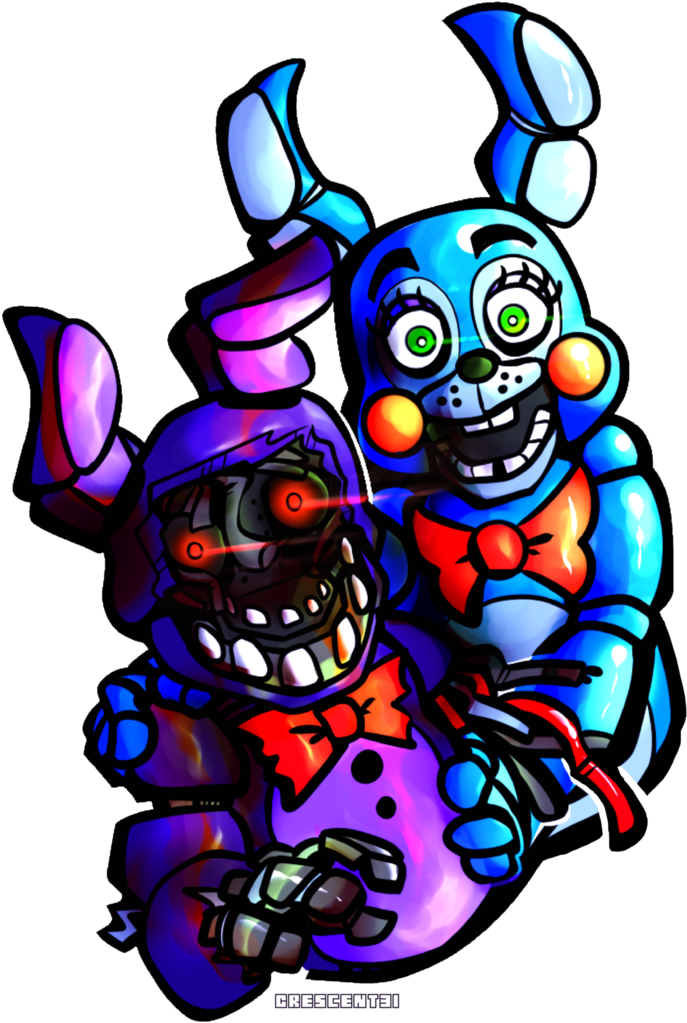 Five Nights At Freddy's - Five Nights At Freddy's Bonnie And Toy Bonnie (725x1101)